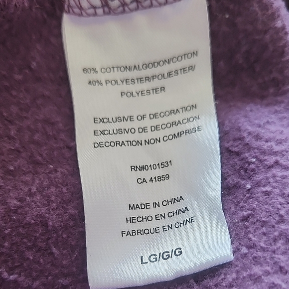 Cheetos Flamin' Hot Graphic Hoodie | “Dangerously Cheesy” Purple Sweatshirt L - Picture 9 of 10